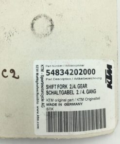 Alternative view of Ktm forchetta cambio 2/4 cod. 54834202000 - gear selector fork