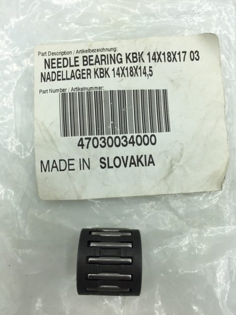 Ktm pistone gabbia 14x18x17 cod. 47030034000 - needle bearing