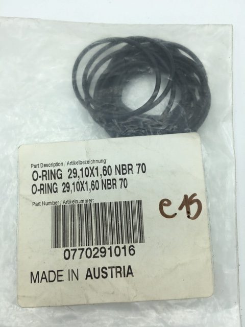 Ktm o-ring 29 10x1,60 cod. 0770291016