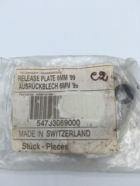 Ktm piastra di rilascio o piastra di disinn. cod. 54733069000 - release plate